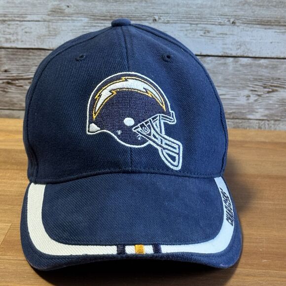 Vintage San Diego Chargers Hat Embroidered Helmet Blue Adjustable NFL Adidas - Picture 1 of 13